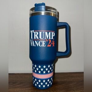 Trump Vance ‘24 Travel insulated Tumbler 40oz with Handle. NEW NEVER USED